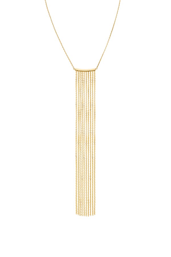 Custom Necklaces Chainfall Necklace, yellow gold for a luxurious style