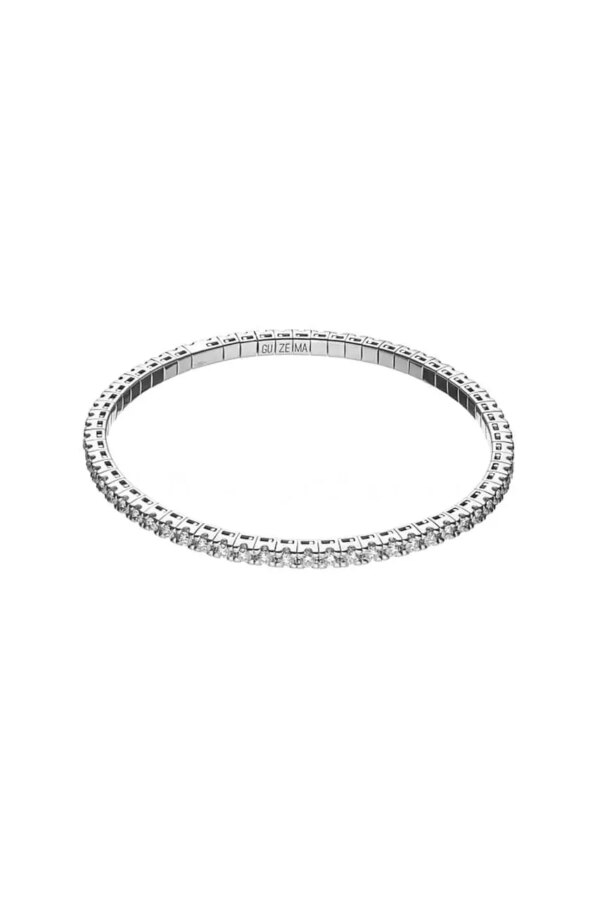 Bracelets Flexi Bracelet, diamonds, white gold with modern elegance