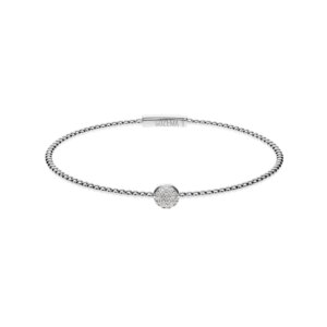 Accent Bracelet, diamonds, white gold