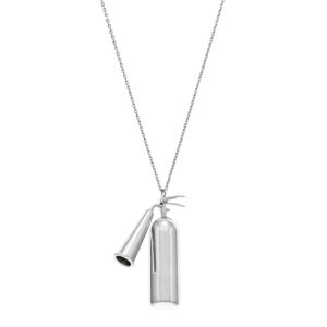 Bold Extinguisher Pendant, white gold