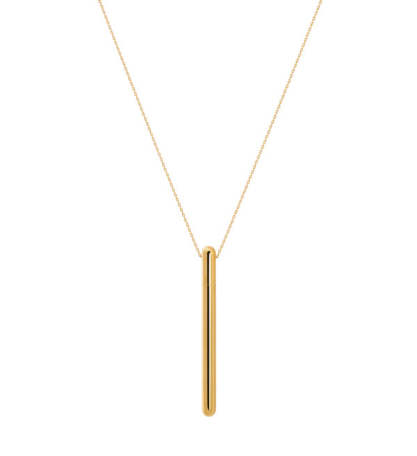 Necklaces Bold Capsule Necklace, yellow gold with fast delivery from Guzema