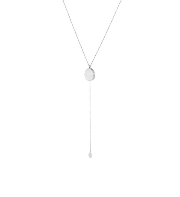 Necklaces Oval Locket Necklace, white gold with fast delivery from Guzema