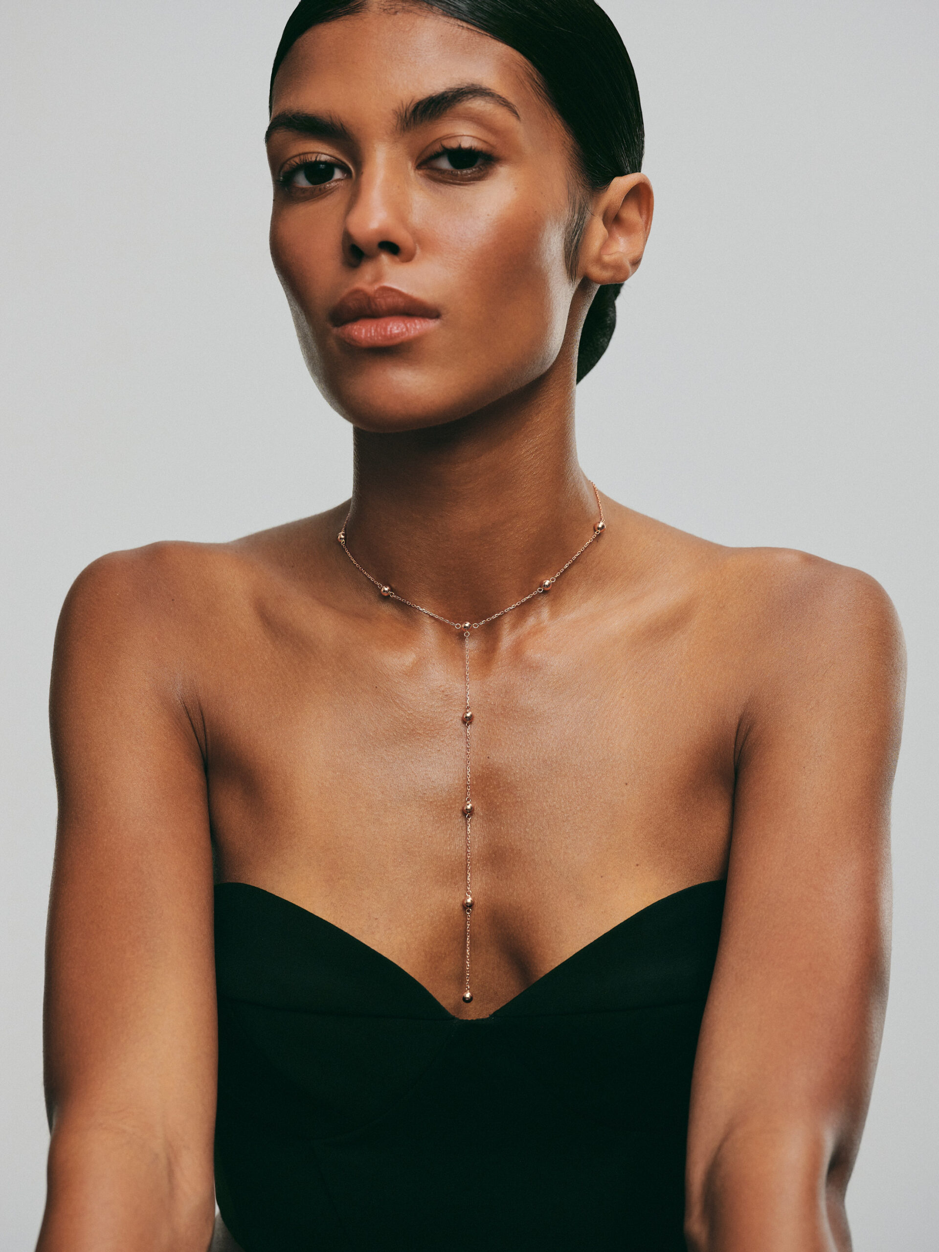 Necklaces Orbs Transformer Necklace, rose gold with fast delivery from Guzema