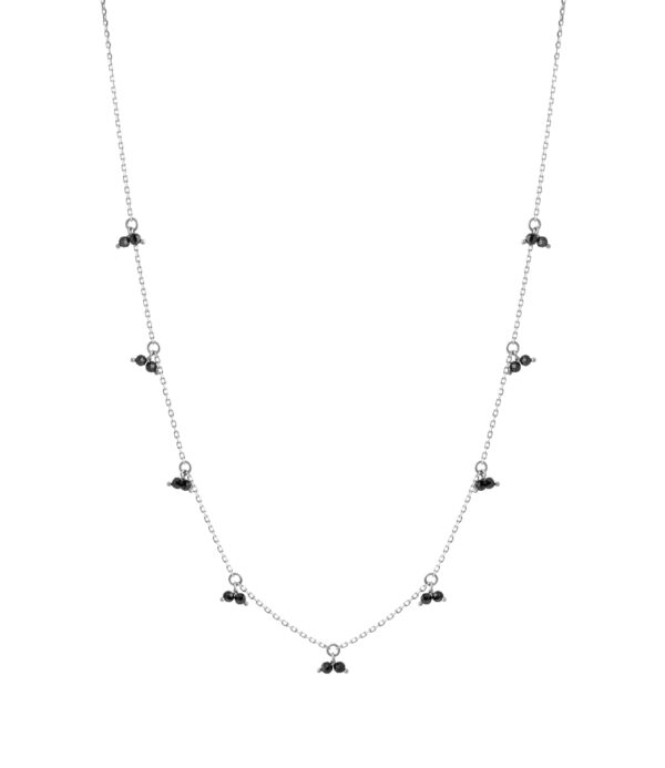 Necklaces Duo Gems Necklace, white gold with fast delivery from Guzema