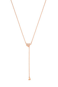 Necklaces Heart Transformer Necklace, diamonds, rose gold with fast delivery from Guzema