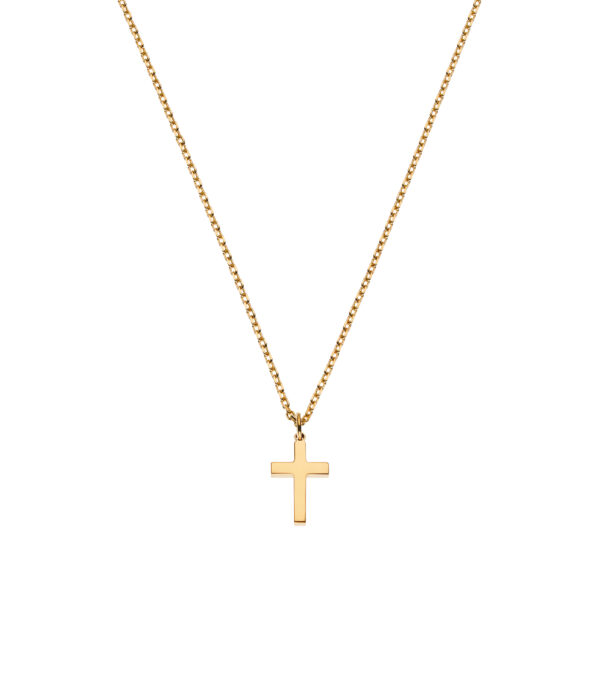 Necklaces Petit Cross, yellow gold with fast delivery from Guzema