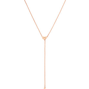 Heart Transformer Necklace, rose gold