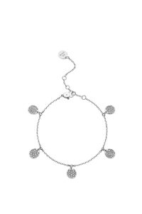 Bracelets Flats Quintet Bracelet, diamonds, white gold with modern elegance