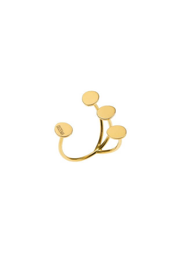 Rings Petal Flat Ring, yellow gold with luxury craftsmanship from Guzema