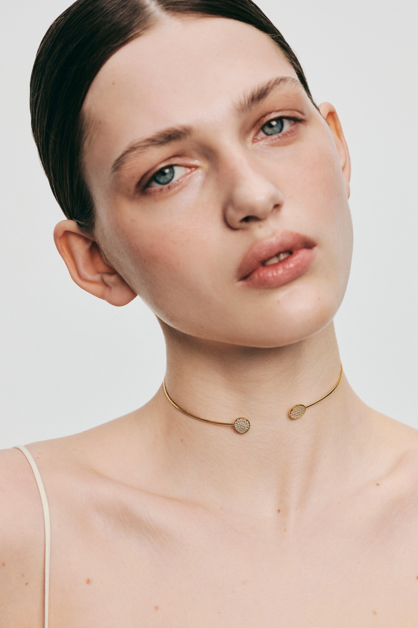 Chokers Flats Choker, diamonds, yellow gold with exceptional quality