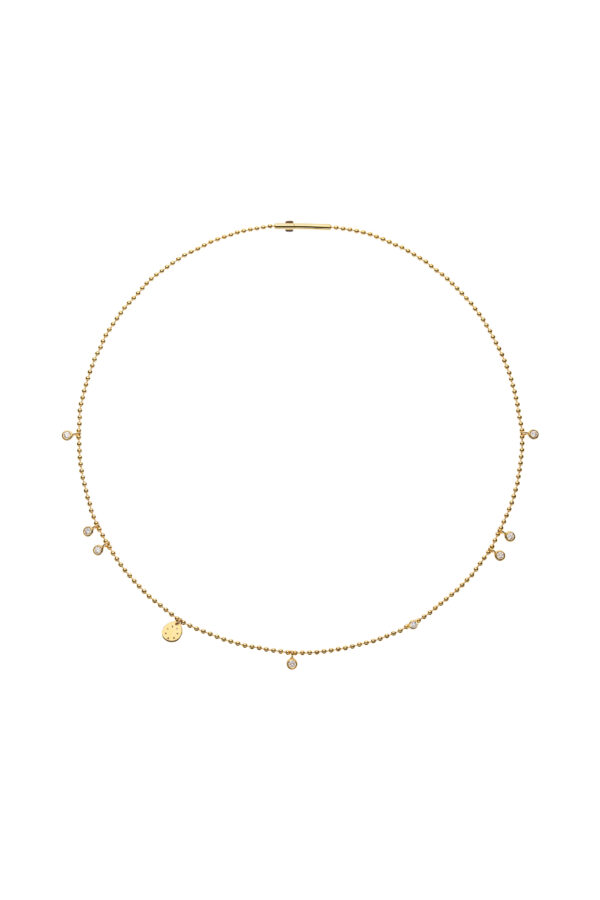 Exclusive Necklaces Eternal Necklace, diamonds, yellow gold from Guzema