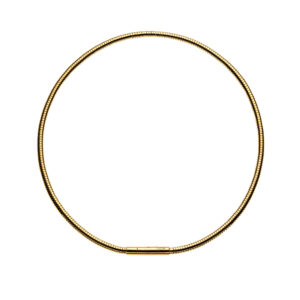 Snake Necklace, gold plated silver