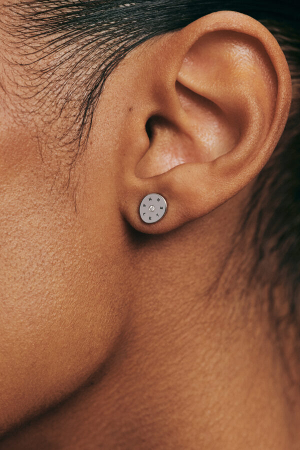 Earrings Flat Eternal Earrings, diamonds, white gold for stylish and elegant looks
