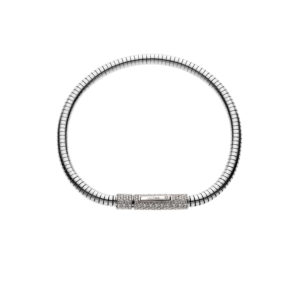 Snake Bracelet, diamonds, white gold
