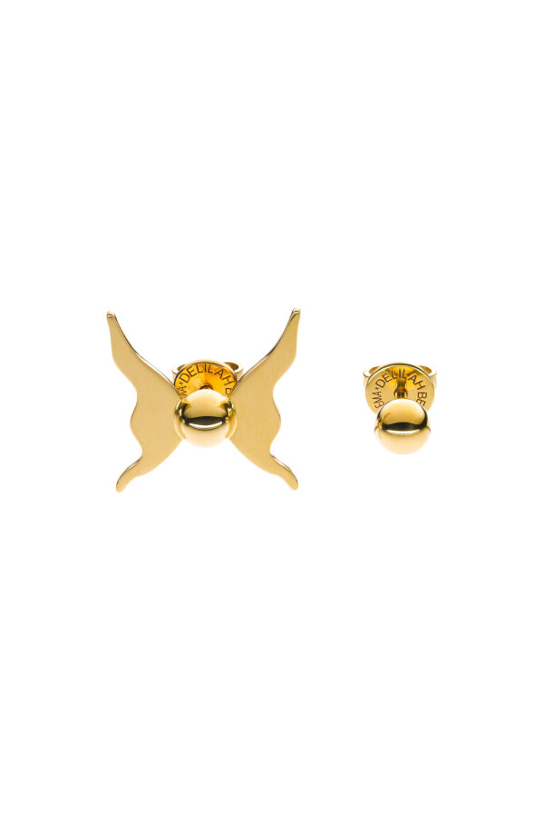 Earrings Butterfly Stud Earrings, yellow gold for stylish and elegant looks