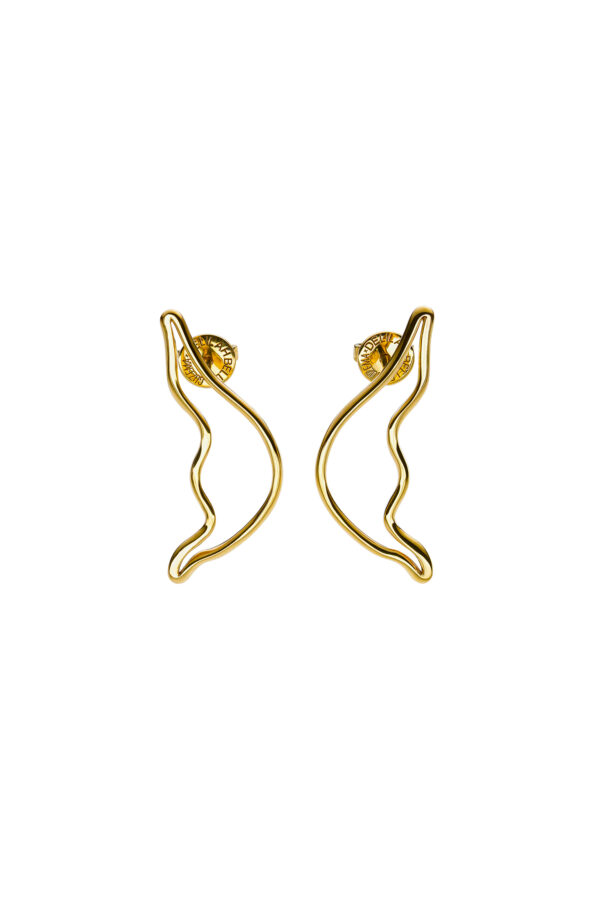 Earrings Alas Earrings, yellow gold for stylish and elegant looks