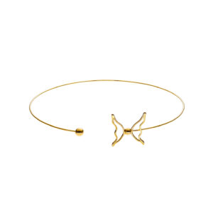 Butterfly Choker, yellow gold