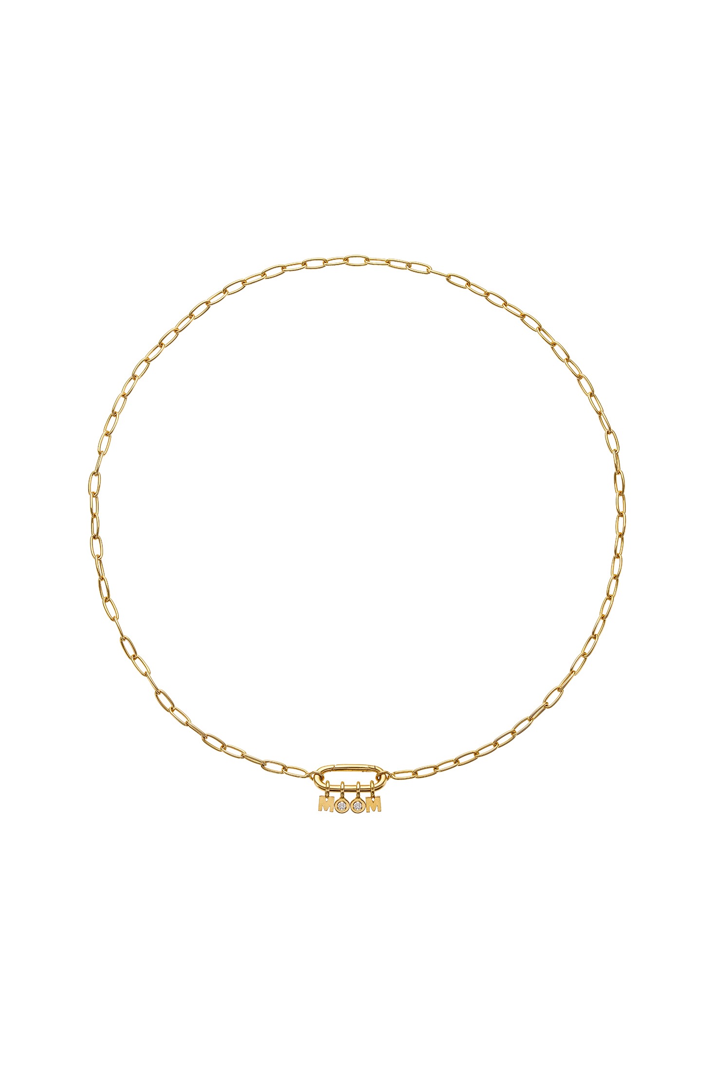 Necklaces MOM Necklace, diamond, yellow gold with fast delivery from Guzema