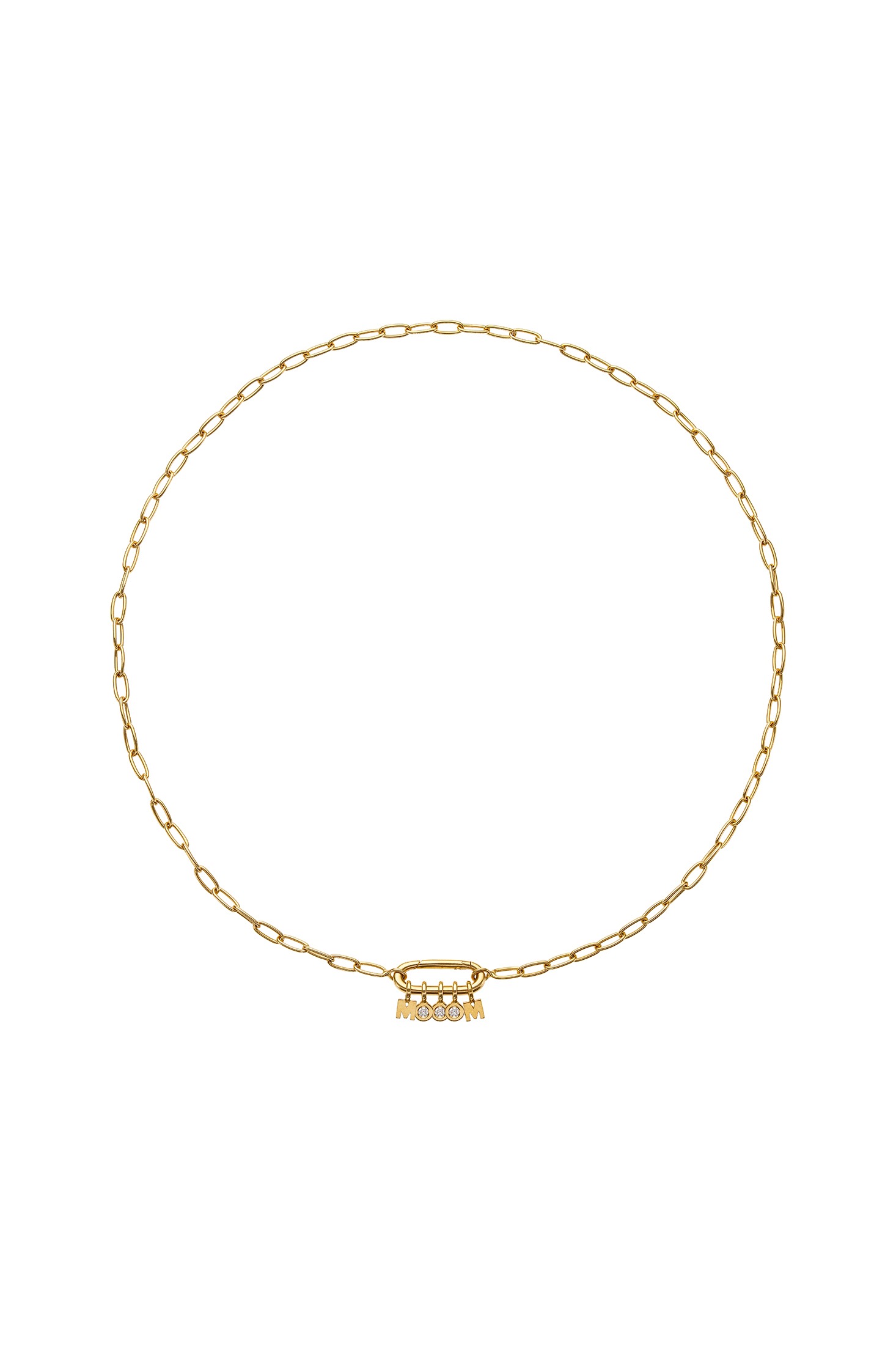 Necklaces MOM Necklace, diamond, yellow gold with fast delivery from Guzema