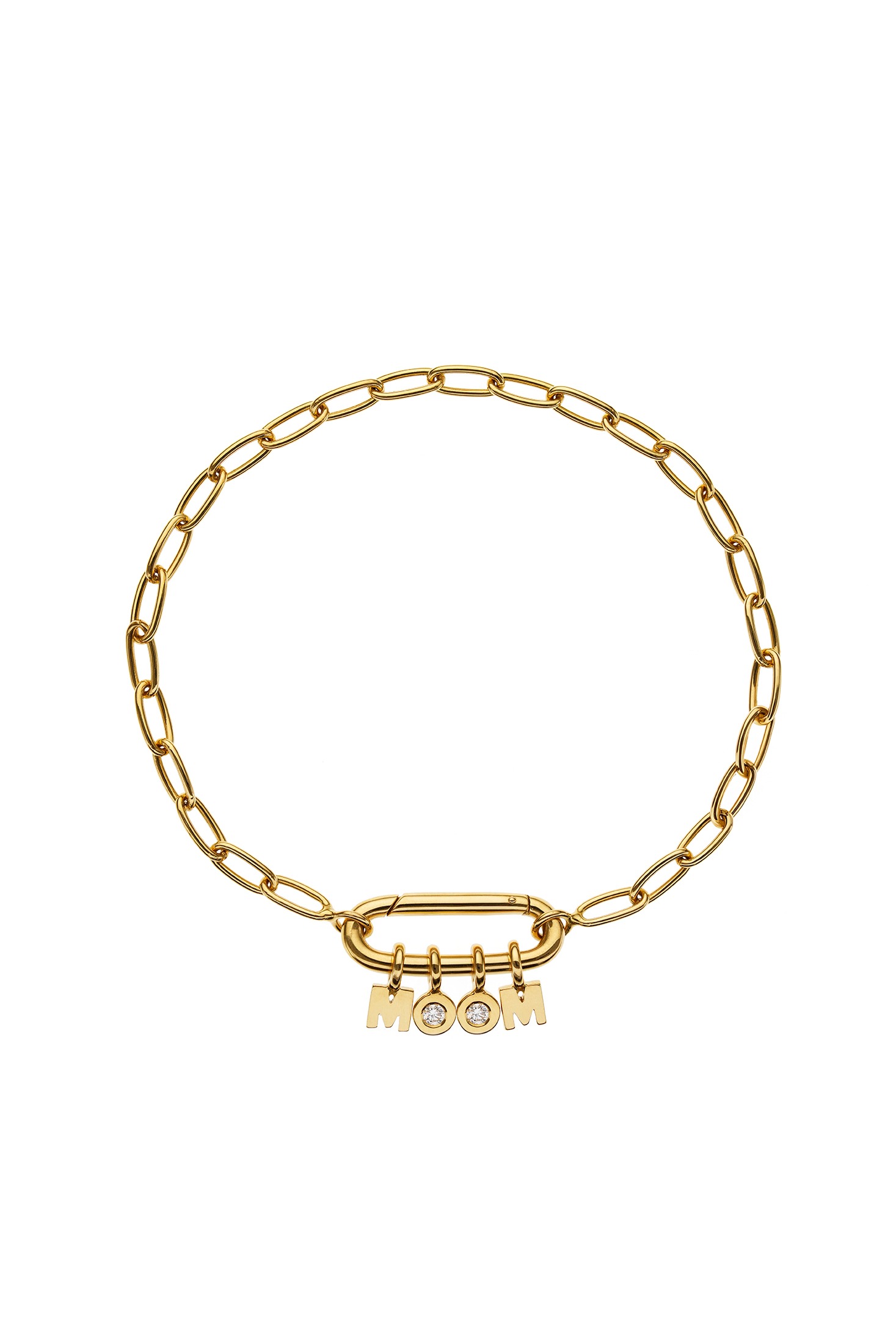 Bracelets MOM Bracelet, diamond, yellow gold for everyday elegance