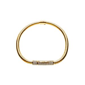 Snake Bracelet, diamonds, yellow gold