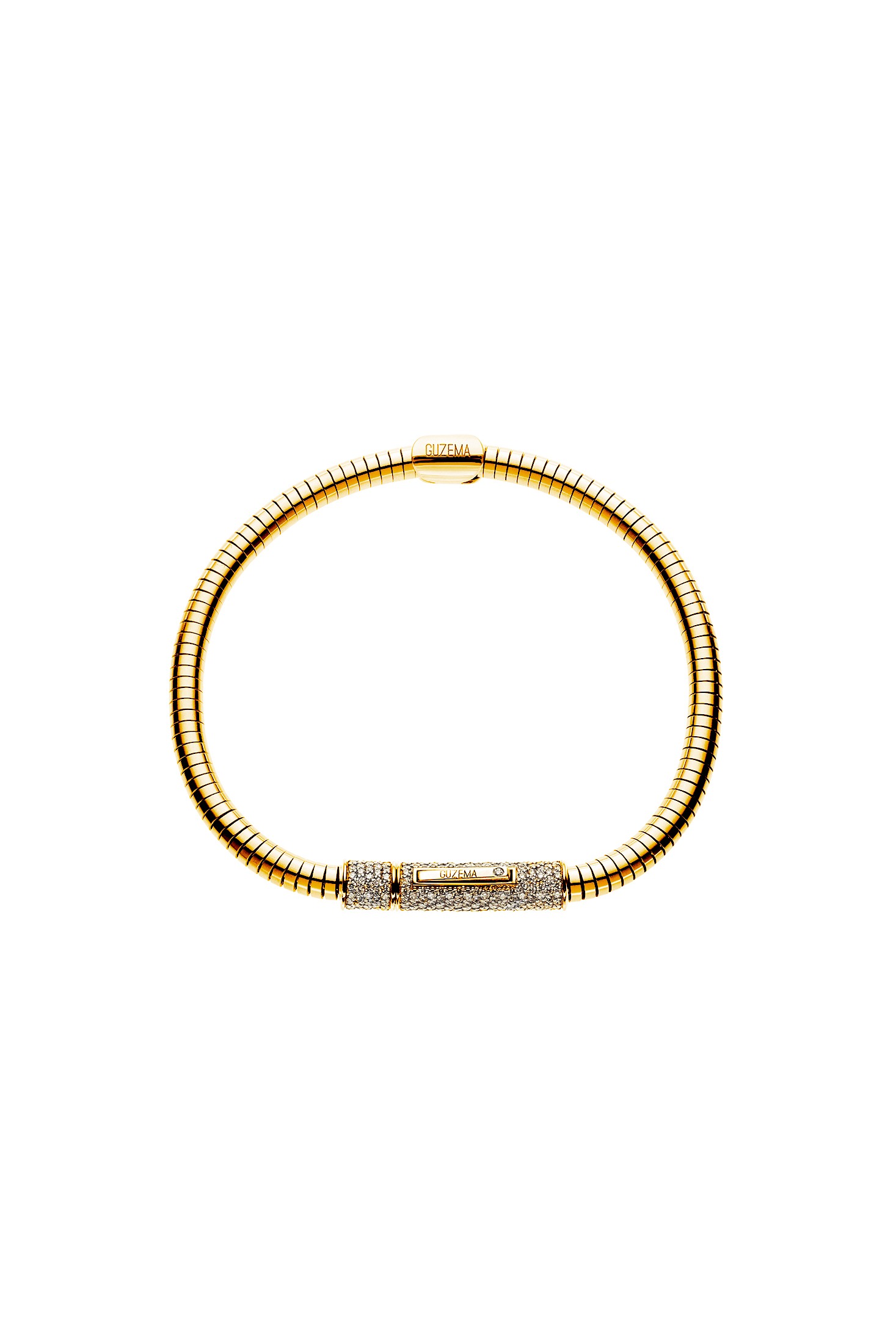Bracelets Snake Bracelet, diamonds, yellow gold for everyday elegance