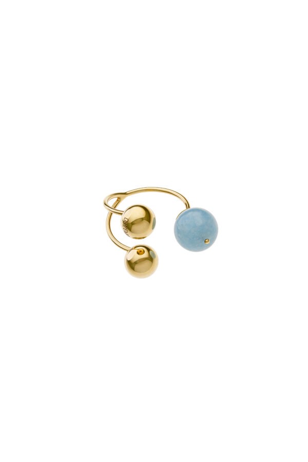 Rings Trio Celestial Blue Ring, yellow gold available online with expert craftsmanship