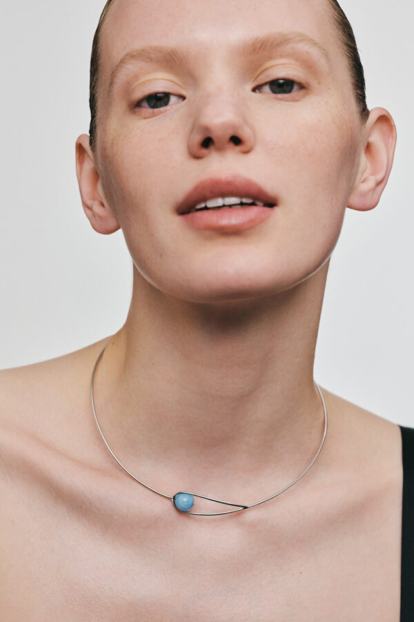 Chokers Celestial Blue Necklace, white gold available online with unique design