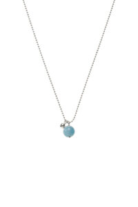 Exclusive Necklaces Celestial Blue Charm Necklace, white gold from Guzema