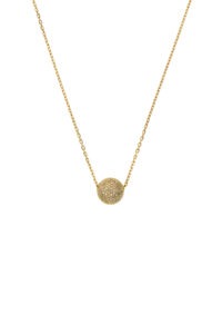 Necklaces Semi-Orb Necklace, diamonds, yellow gold with fast delivery from Guzema