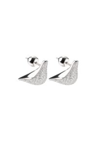 Earrings Bird Girl Stud Earrings, diamonds, white gold with timeless design by Guzema