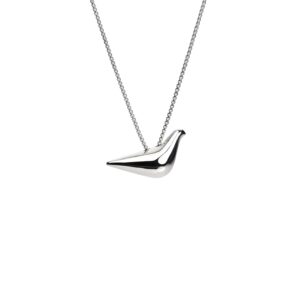 Bird Girl Pendant, white gold