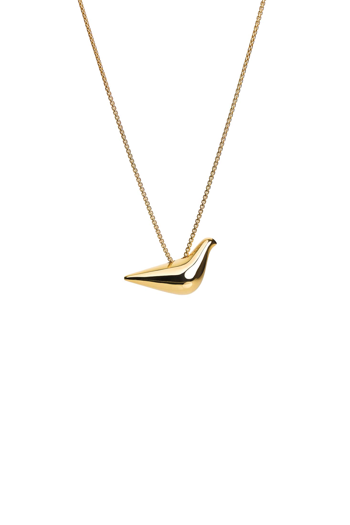 Necklaces Bird Girl Pendant, yellow gold with fast delivery from Guzema