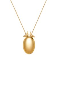 Custom Necklaces Magic Egg Locket Pendant, yellow gold for a luxurious style