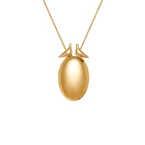 Magic Egg Locket Pendant, yellow gold