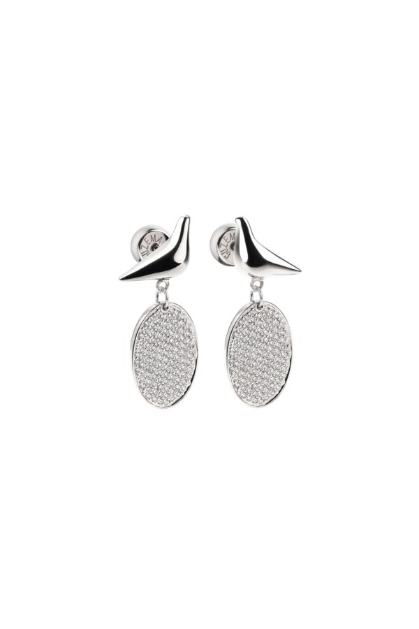 Earrings Enchanted Mirror Drop Earrings, diamonds, white gold for a unique and sophisticated look