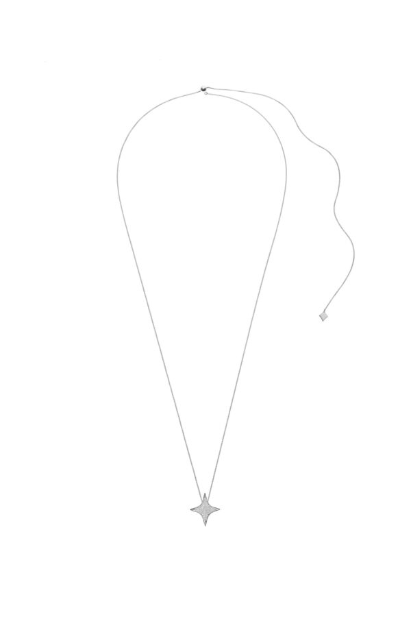 Custom Necklaces Star Pendant, white gold for a luxurious style