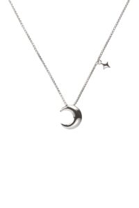 Necklaces Moon Pendant, white gold with fast delivery from Guzema