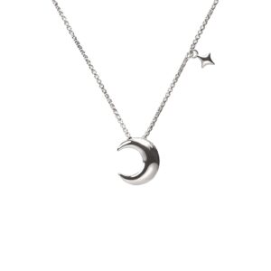 Moon Pendant, white gold