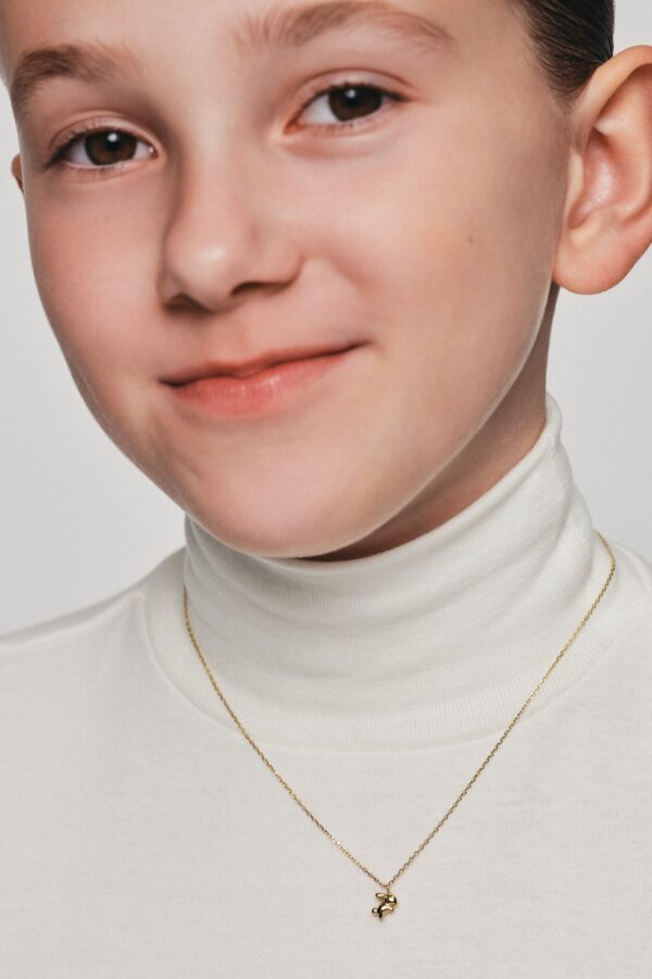 Necklaces Rabbit Pendant, yellow gold with fast delivery from Guzema