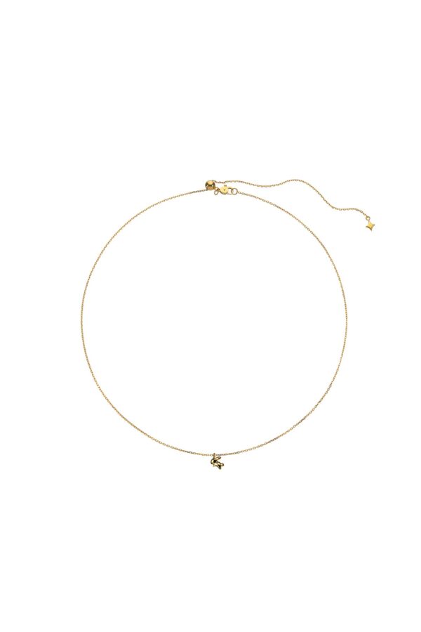 Custom Necklaces Rabbit Pendant, yellow gold for a luxurious style