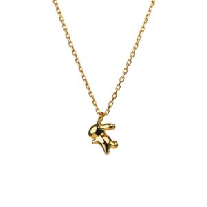 Rabbit Pendant, yellow gold