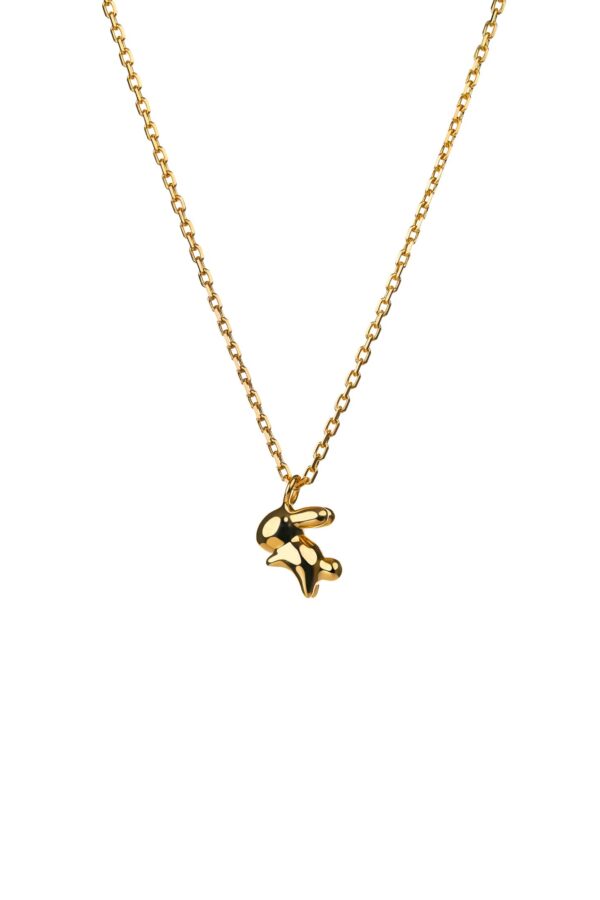 Exclusive Necklaces Rabbit Pendant, yellow gold from Guzema
