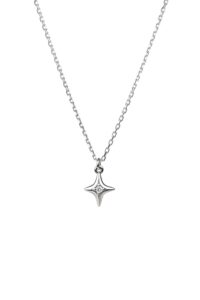 Exclusive Necklaces Mini Star Pendant, diamonds, white gold from Guzema