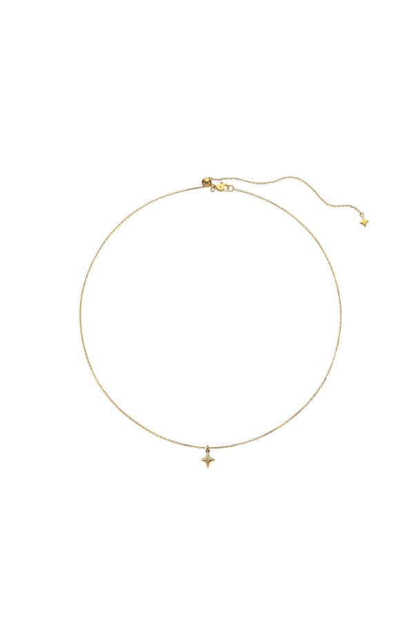 Exclusive Necklaces Mini Star Pendant, diamonds, yellow gold from Guzema