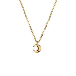 Mini Moon Pendant, yellow gold