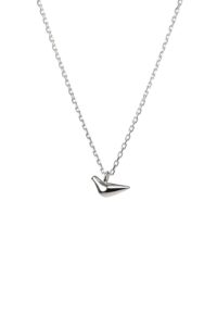 Custom Necklaces Mini Bird Girl Pendant, white gold for a luxurious style