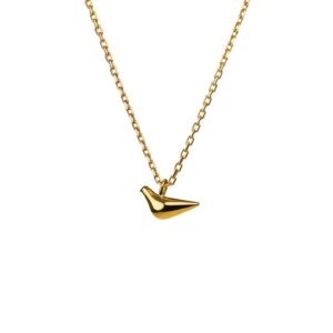 Mini Bird Girl Pendant, yellow gold