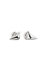 Earrings Mini Bird Girl Stud Earrings, white gold for stylish and elegant looks