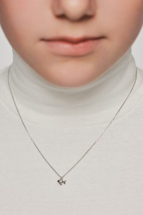 Exclusive Necklaces Fish Pendant, white gold from Guzema